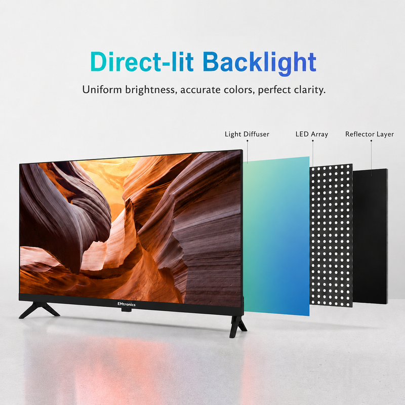 EMtronics EM32B2 32" Inch HD Ready 720p LED TV - Black