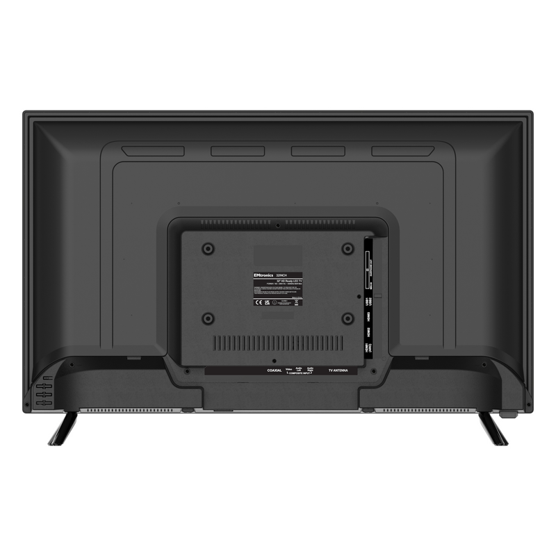 EMtronics 32" Inch HD Ready 720p LED TV with 3x HDMI and 2x USB Port  - Black