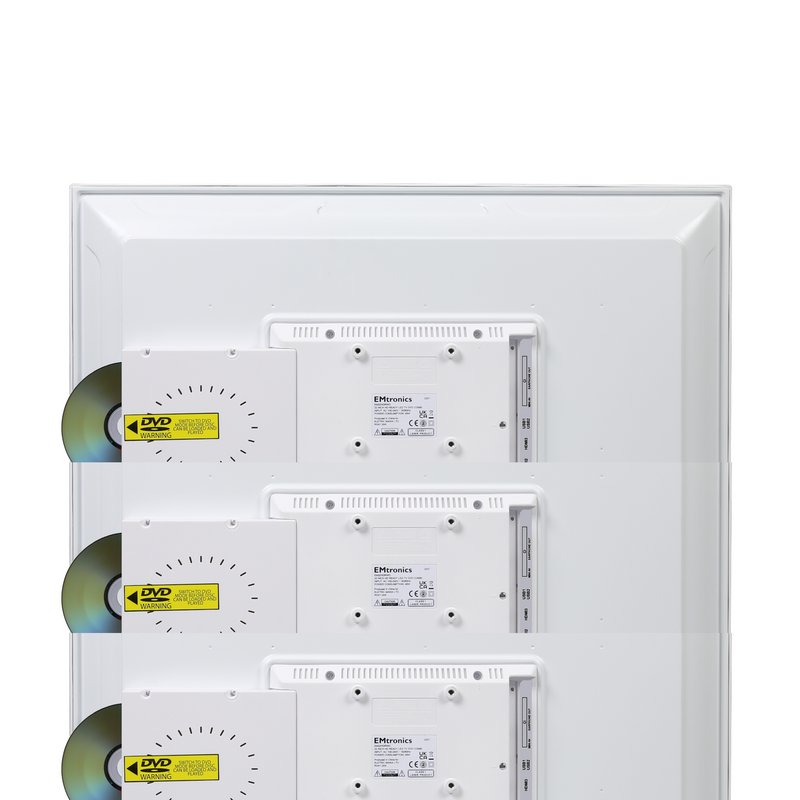 EMtronics EM32HDRWD 32" Inch HD LED TV with Built-in DVD Player - White