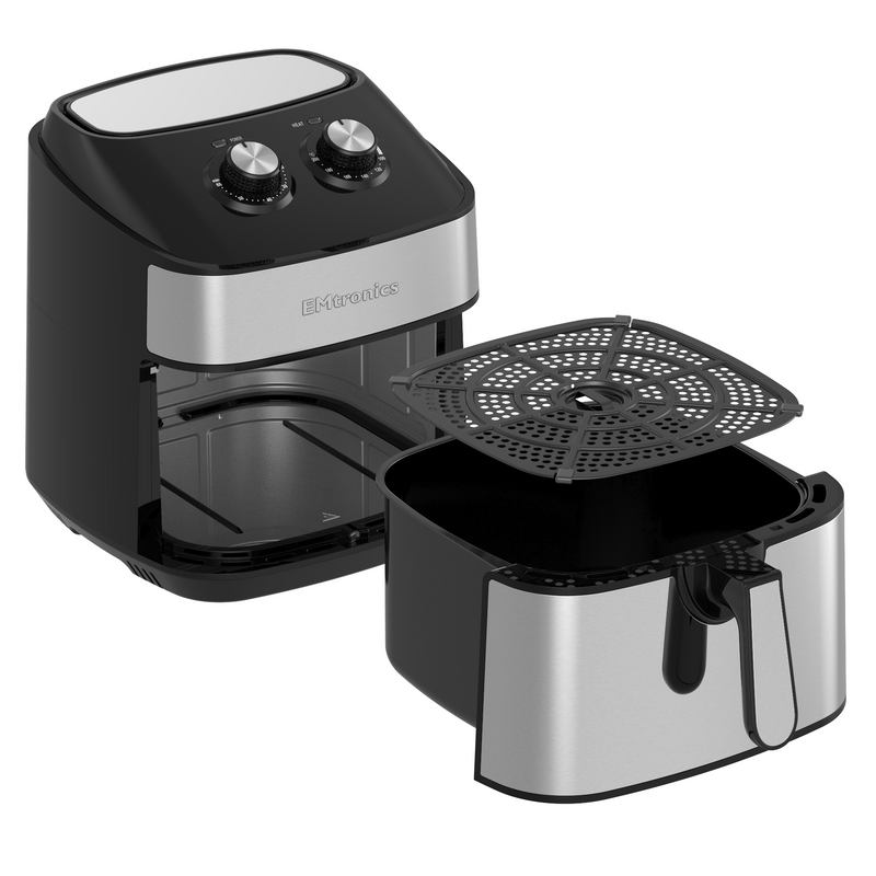 EMtronics EMAFS9S 9 Litre Air Fryer - Stainless Steel