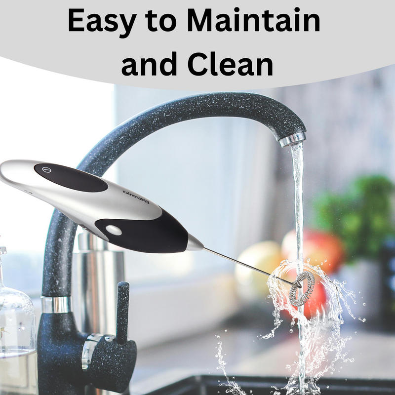 EMtronics Battery Operated Milk Frother, One Touch Function