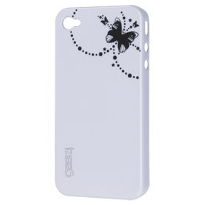 Gear4 White Thin Ice iPhone 4 Protective Case with Butterfly Design