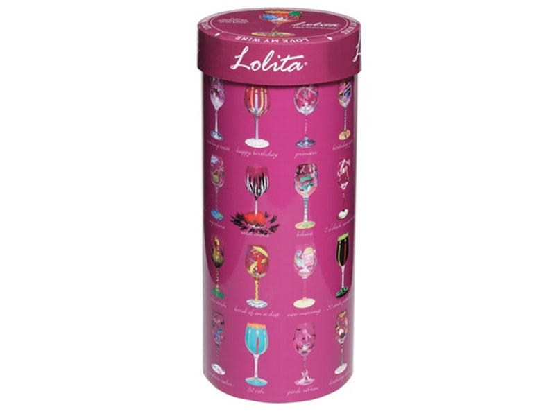 Lolita Letter "B" Hand Decorated Wine Glass