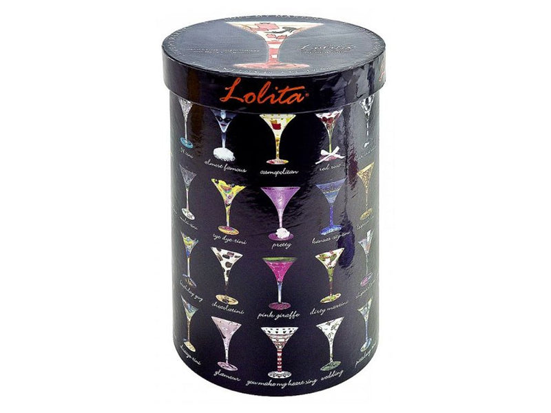Lolita "60 is Sexy" Hand Decorated Martini Glass