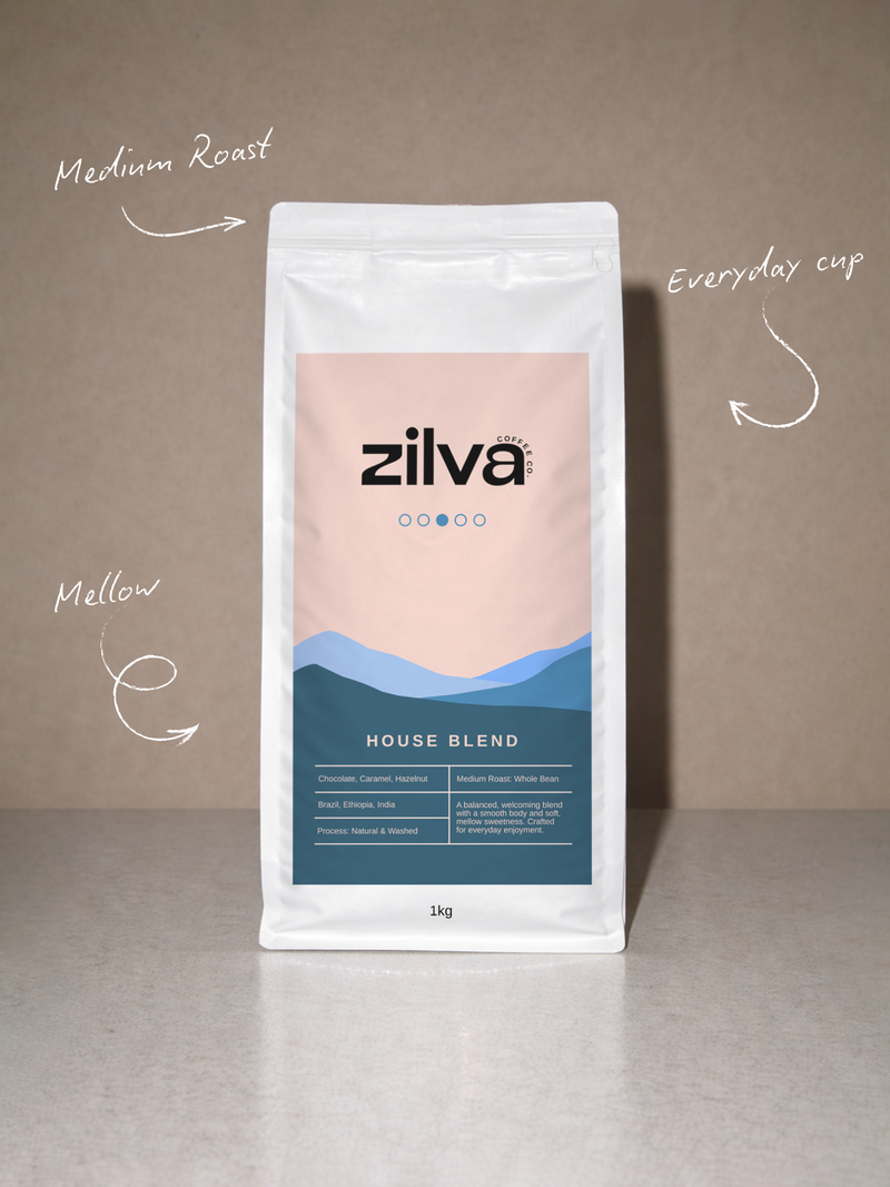 House Blend Coffee Beans - Medium Roast - 1Kg