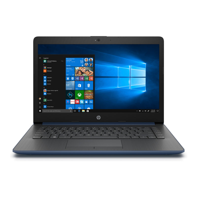 HP 14" Inch Notebook Laptop with 4GB RAM, 128GB SSD and Windows 10 - Blue