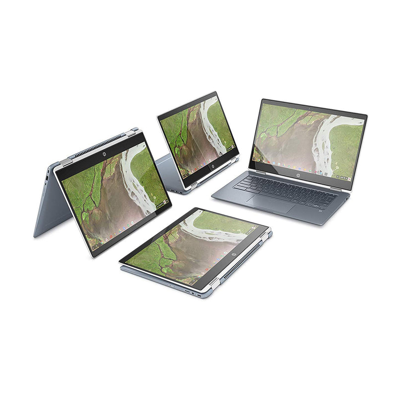 HP Chromebook x360 14" Inch Convertible Laptop with 4GB RAM and 32GB SSD - White