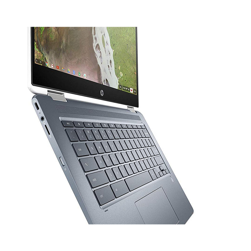 HP Chromebook x360 14" Inch Convertible Laptop with 4GB RAM and 32GB SSD - White
