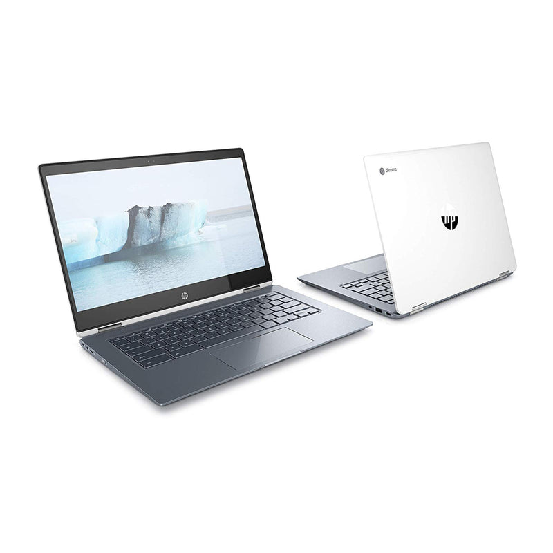 HP Chromebook 14-Inch Convertible Laptop with 8GB RAM, 100GB Cloud Drive - White