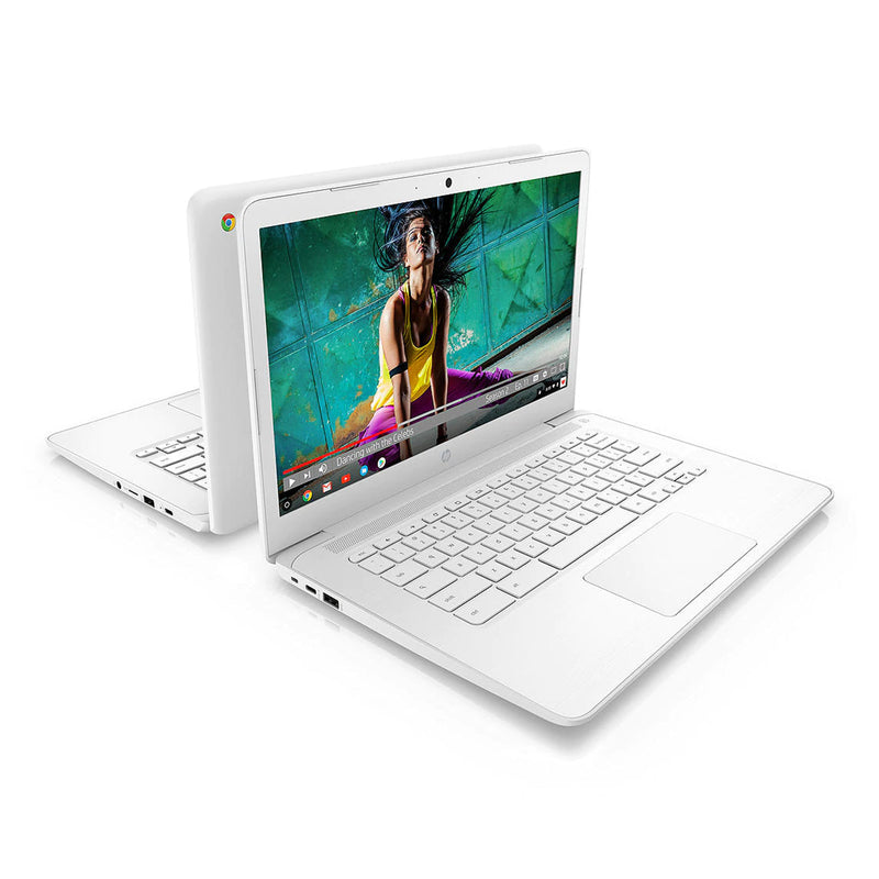 HP Chromebook 14" Inch Laptop with 4GB RAM, 32GB eMMC and Chrome OS - White