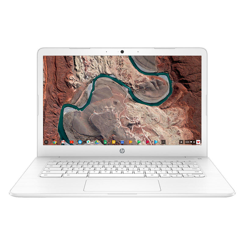 HP Chromebook 14" Inch Laptop with 4GB RAM, 32GB eMMC and Chrome OS - White