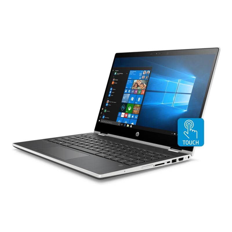 HP Pavilion x360 14" Inch Convertible Touchscreen Laptop with 8GB RAM - Silver (Not Brand New)
