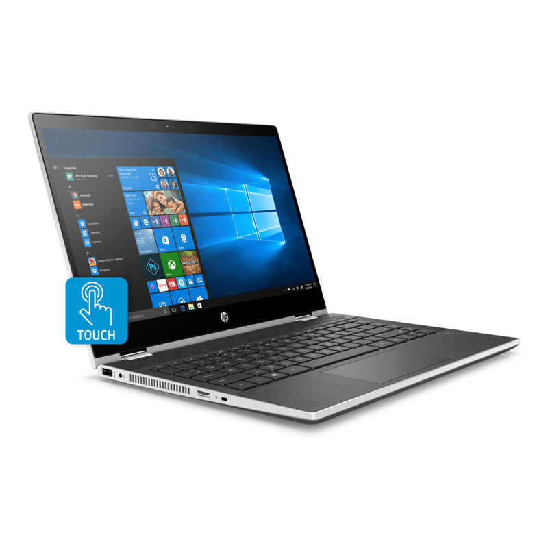 HP Pavilion x360 14" Inch Convertible Touchscreen Laptop with 8GB RAM - Silver (Not Brand New)