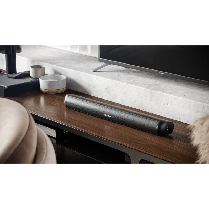 Sharp HT-SB147 150W 2.0 Wall Mountable Soundbar with Bluetooth & HDMI - Black