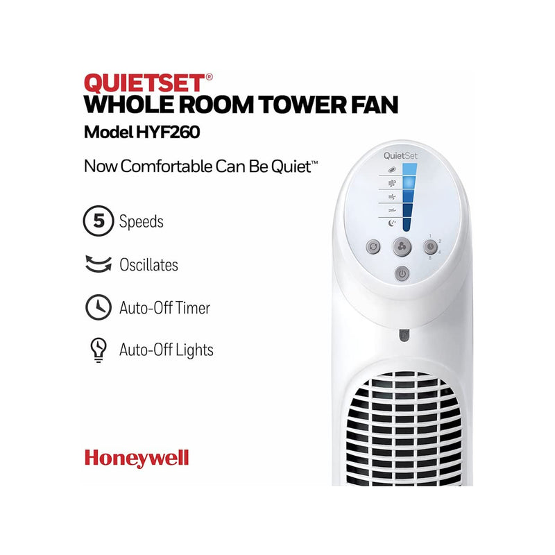 Honeywell HYF260 Quietset 32" Inch Oscillating Tower Fan