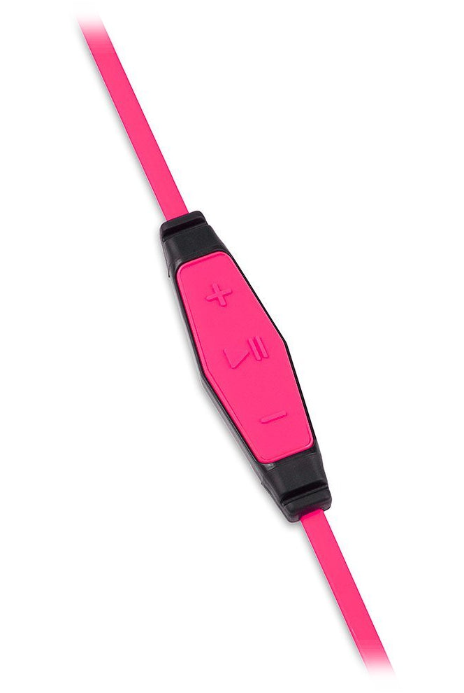 Monster iSport Intensity Washable In Ear Bud Headphones with SportClips (Neon Pink)