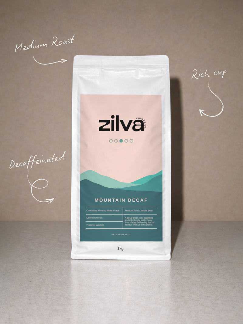 Mountain Decaf Coffee Beans - Medium Roast - 1Kg