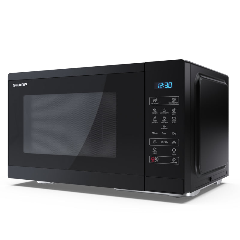 Sharp YC-MS252AU-B 25L 900W Digital Microwave - Black
