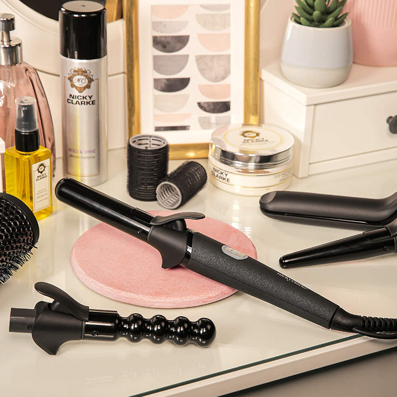 Nicky Clarke 4-in-1 Multistyler Hair Curler, Straightener Set, Easy Grip Handle