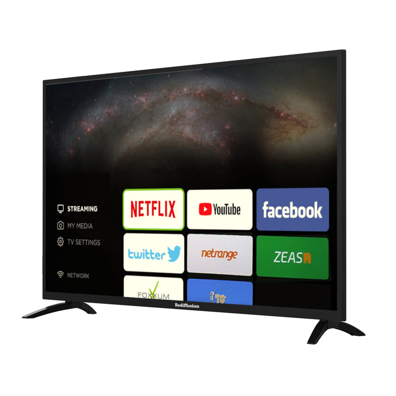 Rediffusion 40" Inch Full HD 1080p Smart TV with USB PVR Recording and Netflix