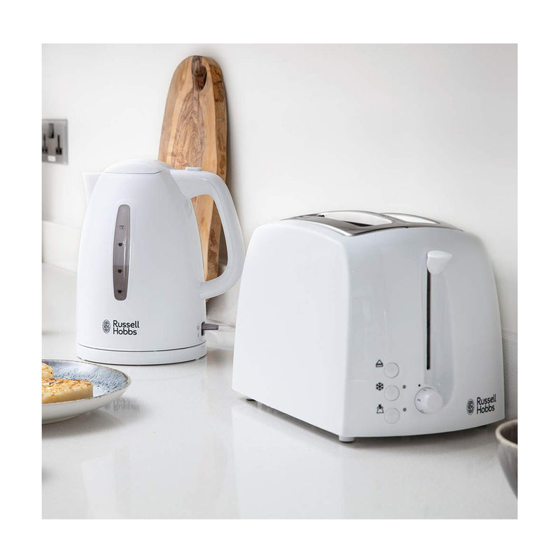 Russell Hobbs - Textures - 2 Slice Toaster - White