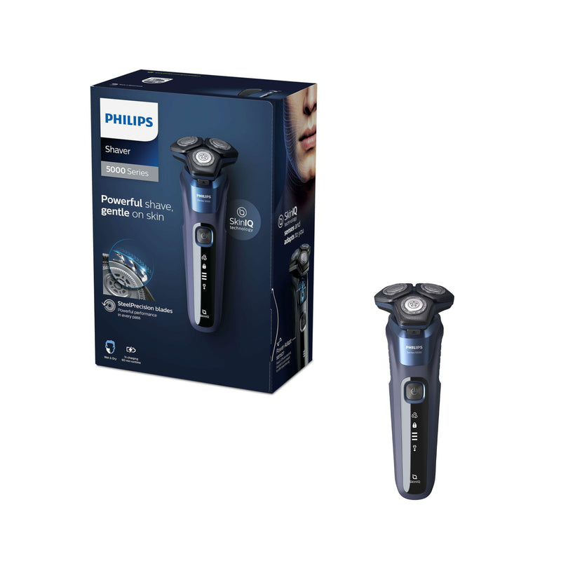 Philips S5585/30 Series 5000, Wet or Dry Electric Shaver with SkinIQ Technology