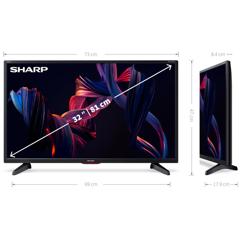 Sharp 32EA4K 32" Inch HD LED TV with Harman Kardon Sound Technology