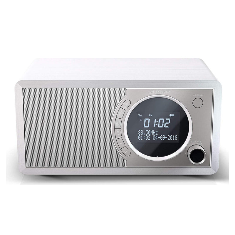 Sharp DR-450(WH) 6W DAB+ FM Bed Side Radio with Bluetooth & LED Display - White