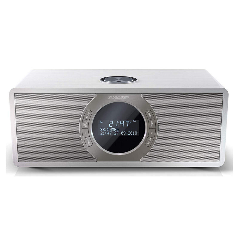 Sharp DR-S460(WH) 30W DAB+ FM Stereo Radio with Bluetooth & LED Display - White