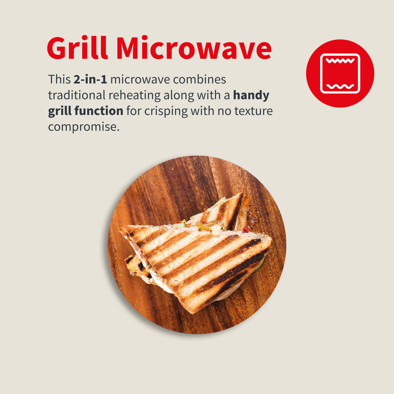 Sharp RDG202TS-UK 20 Litre 800W Microwave with Grill - Silver