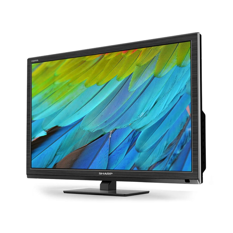 Sharp 24" HD LED TV with Freeview HD and DVD player - Black