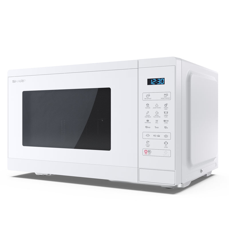 Sharp 25L 900W Microwave - Crystal White