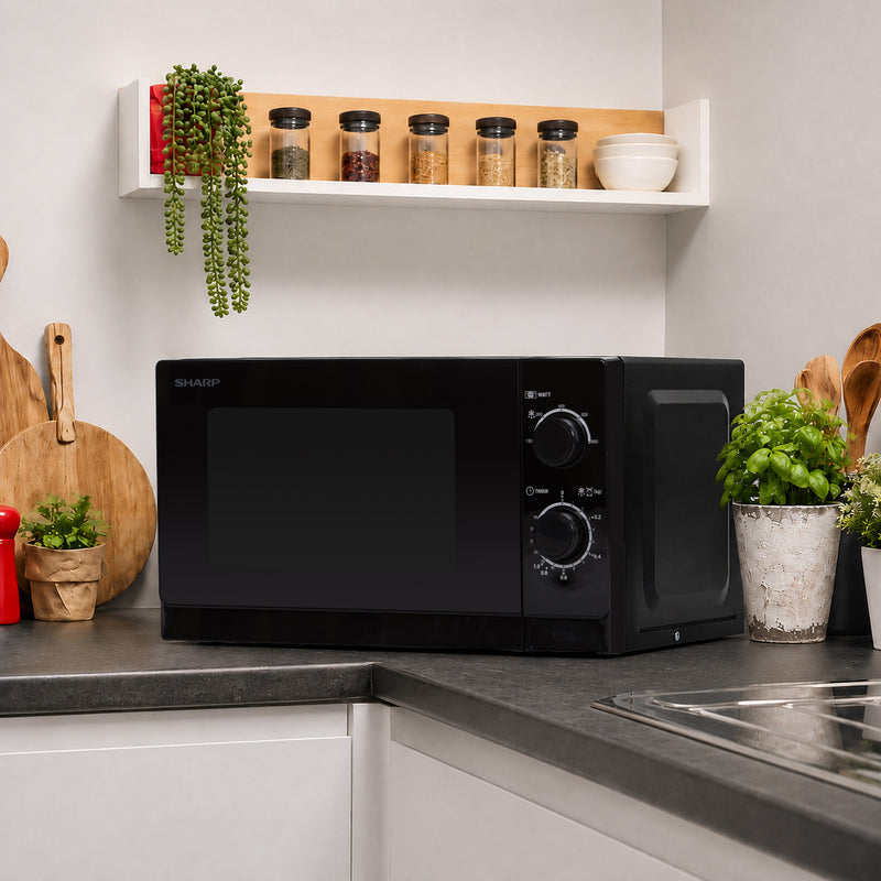 Sharp R200BKW-UK 20 Litre 800W Microwave - Black
