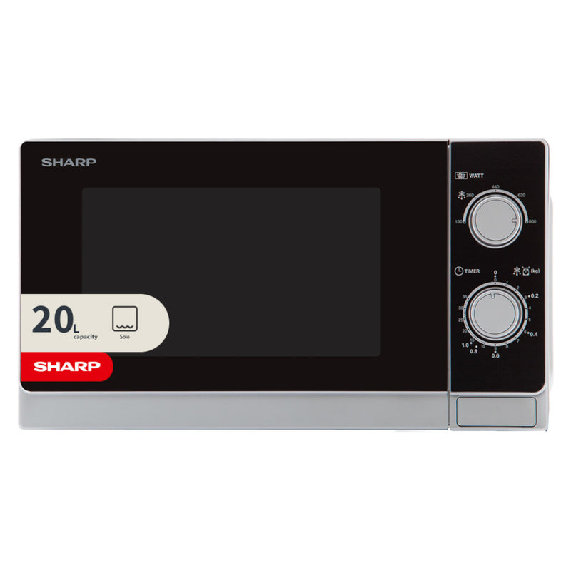 Sharp R200INW-UK 20 Litre 800W Manual Microwave - Silver