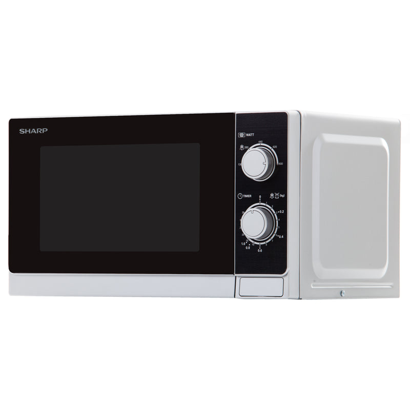 Sharp R200INW-UK 20 Litre 800W Manual Microwave - Silver