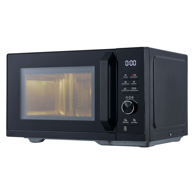 Sharp 27L 900W Black Digital Microwave with Air Fry, ECO & 11 Power Levels