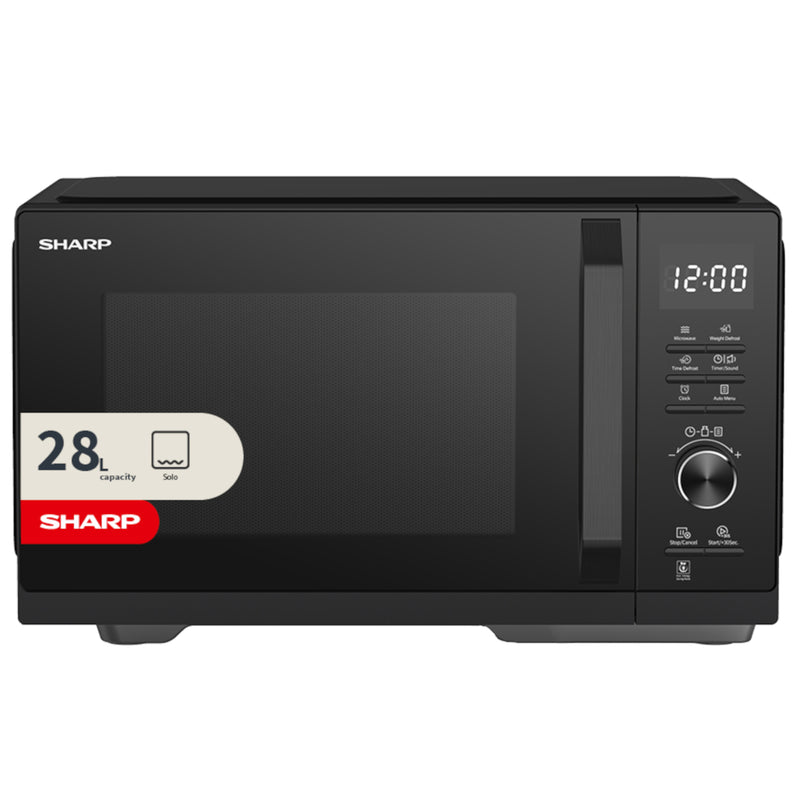 Sharp 28L 900W Black Digital Microwave with 7 Programmes, ECO & 6 Power Levels
