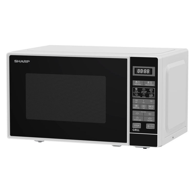 Sharp RDG202TW-UK 20 Litre 800W Microwave with Grill - White