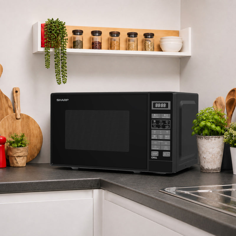 Sharp RDS202TB-UK 20 Litre 800W Microwave - Black