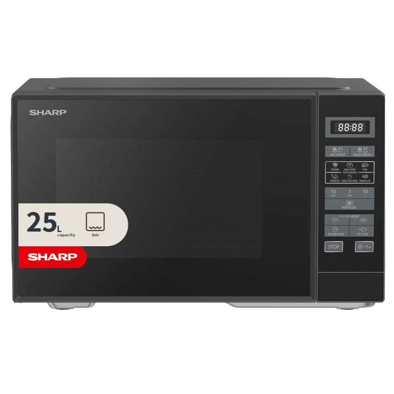 Sharp 25L 900W Dark Grey Digital Microwave with 6 Programmes & 11 Power Levels