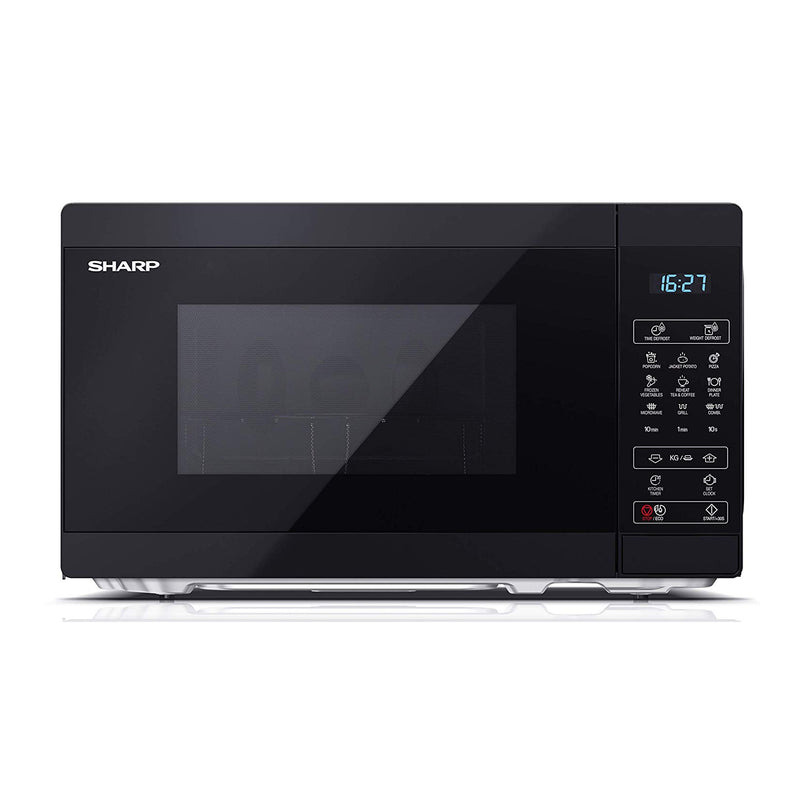 Sharp YC-MG02U-B Black 20L 800W Microwave with 1000W Grill and Touch Control