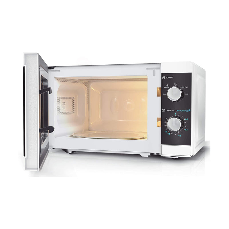 Sharp YC-MS01U-W White 20 Litre 800W Microwave With Defrost Settings