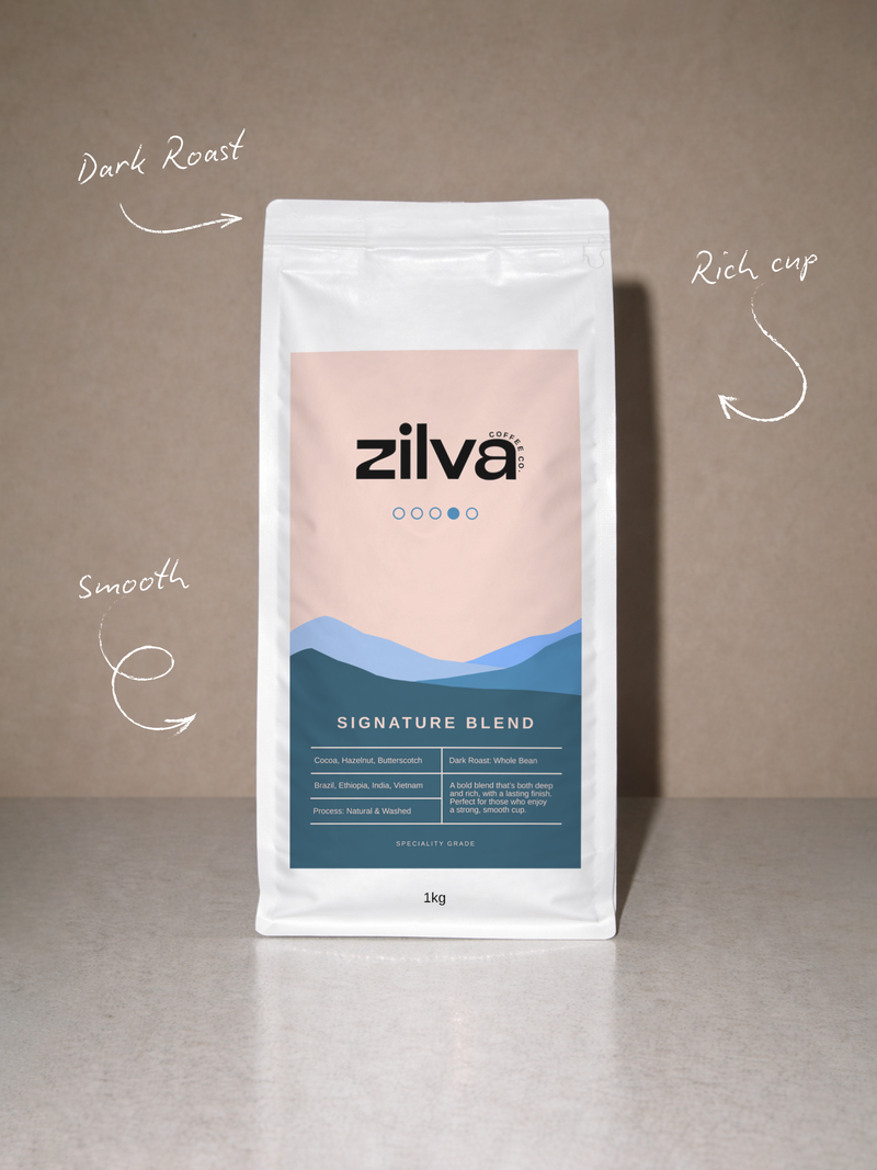 Signature Blend Speciality Coffee Beans - Dark Roast - 1Kg