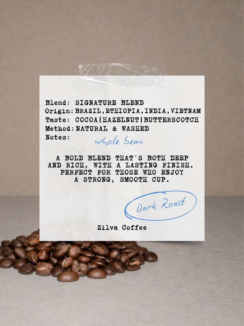Signature Blend Speciality Coffee Beans - Dark Roast - 1Kg