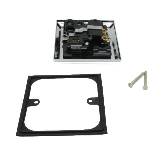 BG Polished Chrome 13A Amp Fused House Wall Switch Unit