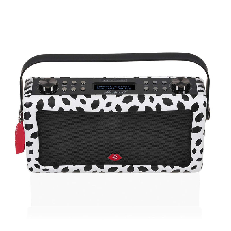 VQ Hepburn MKII DAB+ FM Radio Bluetooth Speaker - Lulu Guinness Black Lip