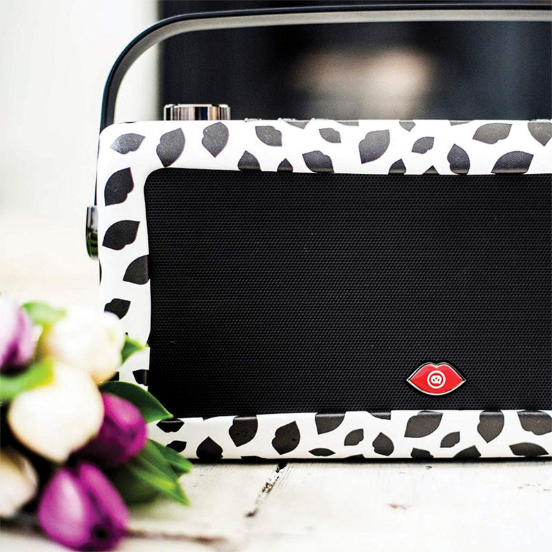 VQ Hepburn MKII DAB+ FM Radio Bluetooth Speaker - Lulu Guinness Black Lip
