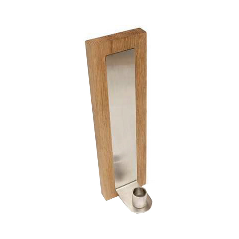 Sagaform Wall Mounted Oak and Matt Metal Candle Holder
