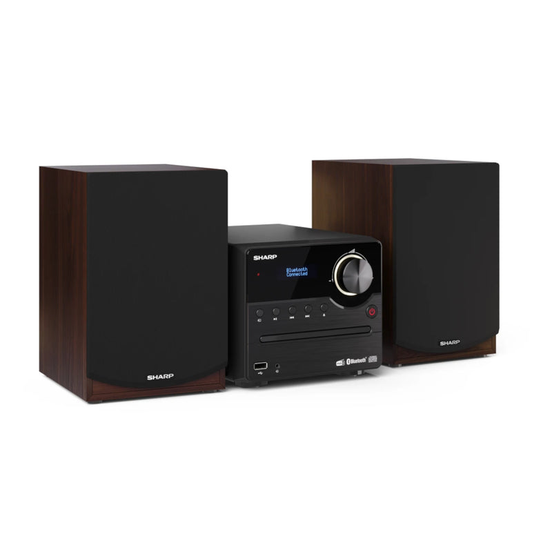 Sharp XL-B517D(BR) Micro Sound System with DAB+ Digital, Bluetooth & CD Playback