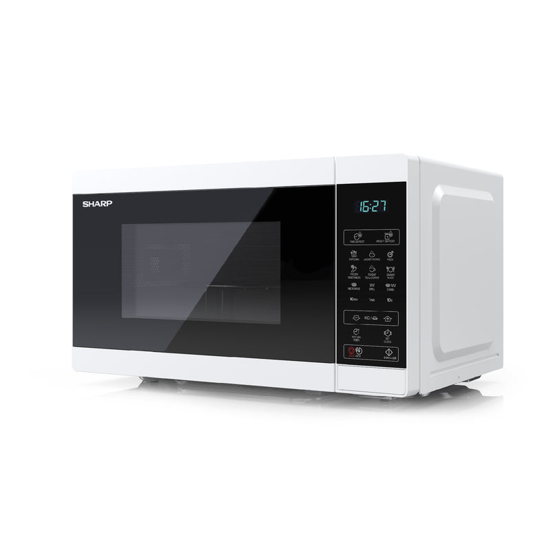 Sharp YC-MG02U-W White 20L 800W Microwave with 1000W Grill and Touch Control